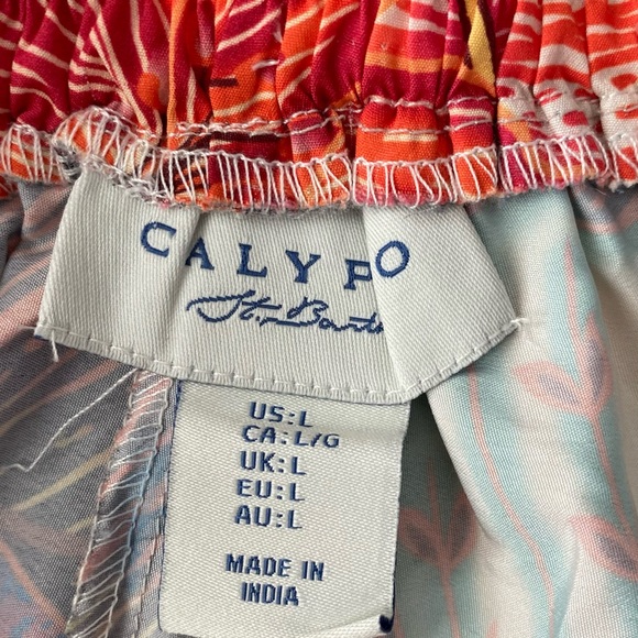 CALYPSO St. BARTH Maxi Boho Tropical Floral Print Skirt Size Large - Picture 10 of 14